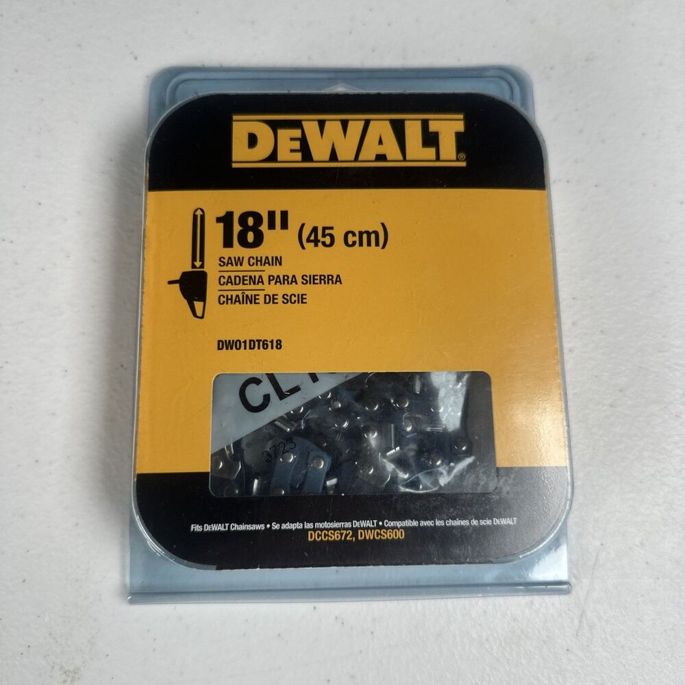 DeWalt 18 inch Chainsaw Replacement Chain - Multi, OEM (DWO1DT618)